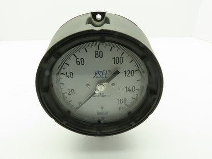 Wika 23x.34 4.5 XSEL Pressure Gauge 0-160PSI 316SS Tube/Conn. Lower Mount .5"NPT