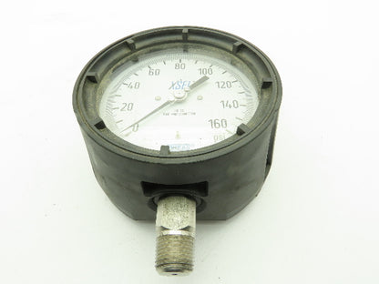 Wika 23x.34 4.5 XSEL Pressure Gauge 0-160PSI 316SS Tube/Conn. Lower Mount .5"NPT