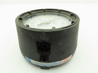 Wika Pressure Gauge 0-60PSI 1/2"NPT 316 SS Tube/Conn. Lower Mount 4.5"Dial