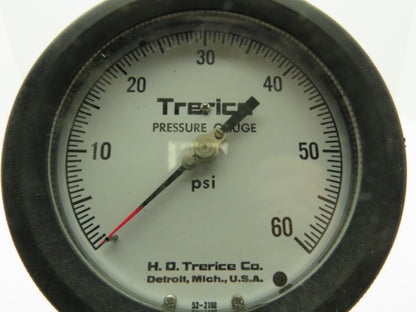 H.O. Trerice 52-2198 Pressure Gauge 0-60PSI 1/4"NPT Lower Mount 4-1/2"Dial