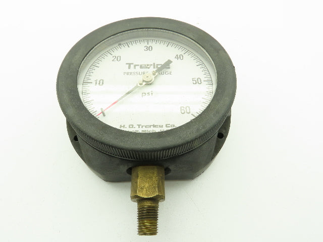 H.O. Trerice 52-2198 Pressure Gauge 0-60PSI 1/4"NPT Lower Mount 4-1/2"Dial