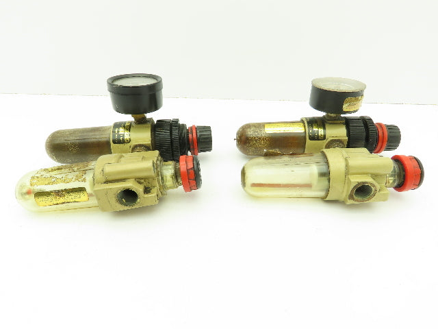 Norgren B07-202M1KA Pressure Filter Reg 150PSI w/L07-200MPAA Lubricator LOT OF 2