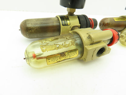 Norgren B07-202M1KA Pressure Filter Reg 150PSI w/L07-200MPAA Lubricator LOT OF 2