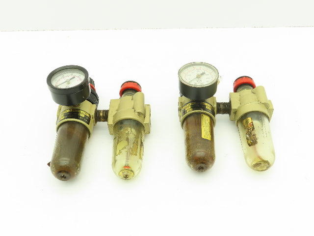 Norgren B07-202M1KA Pressure Filter Reg 150PSI w/L07-200MPAA Lubricator LOT OF 2