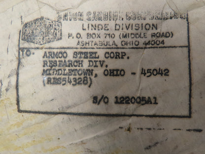 Union Carbide Linde 100 Welding Wire 1/8" Mig 55 LBS Spool