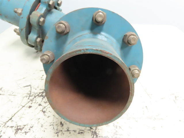 NOL-TEC 4L90 Pneumatic Conveying 4" Flanged Cast Pipe 90° Elbow Model 209