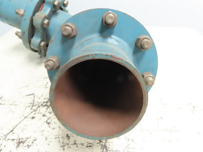 NOL-TEC 4L90 Pneumatic Conveying 4" Flanged Cast Pipe 90° Elbow Model 209