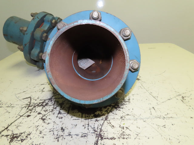 NOL-TEC 4L90 Pneumatic Conveying 4" Flanged Cast Pipe 90° Elbow Model 209