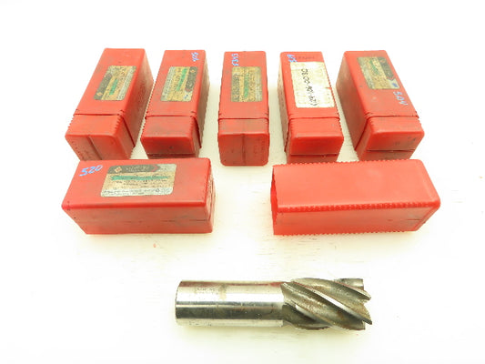 Cleveland Twist Drill 1.420" 6FLT SE M7 HSS CC Endmill Special Flat Lot of 6