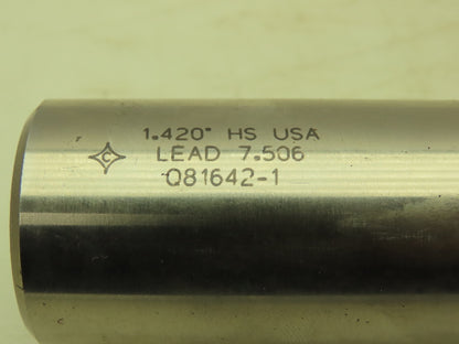 Cleveland Twist Drill Q81642-1 6FLT SE M7 HSS CC Endmill Special Flat