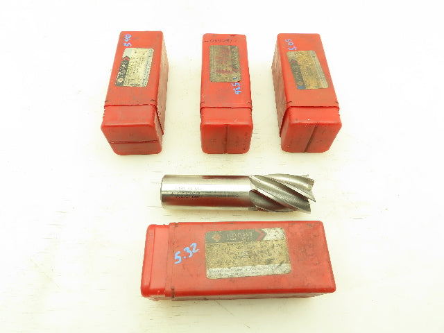 Cleveland Twist Drill Q54697-1 6FLT SE M7 HSS CC Endmill Special Flat Lot of 4