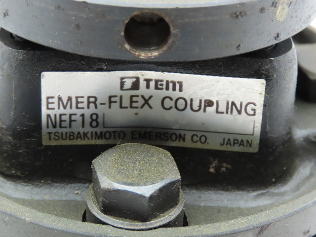 Tsubakimoto NEF18 Emer-Flex Double Flex Disc Coupling 7/8" to 7/8" Bore