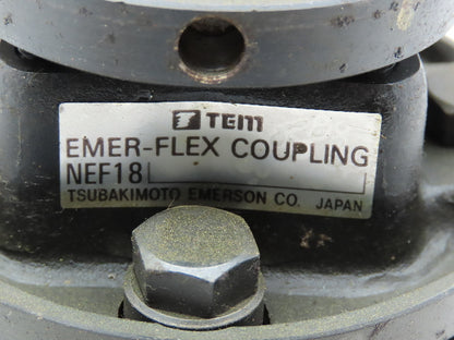 Tsubakimoto NEF18 Emer-Flex Double Flex Disc Coupling 7/8" to 7/8" Bore