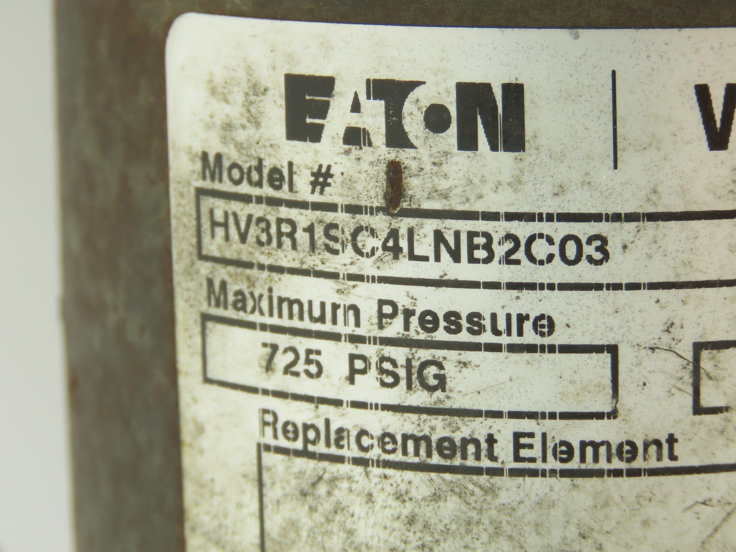Eaton HV3R1SC4LNB2C03 Vickers Hydraulic Filter Housing w/Element 725PSI 1.25"NPT
