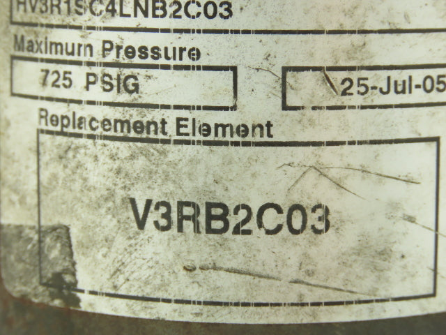 Eaton HV3R1SC4LNB2C03 Vickers Hydraulic Filter Housing w/Element 725PSI 1.25"NPT