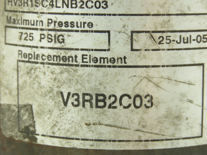Eaton HV3R1SC4LNB2C03 Vickers Hydraulic Filter Housing w/Element 725PSI 1.25"NPT