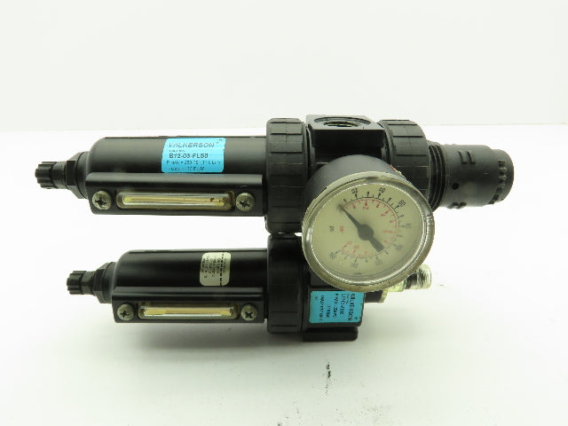 Wilkerson B12-03-FLS0 Pneumatic Filter Regulator w/Lubricator 3/8"NPT 250PSI