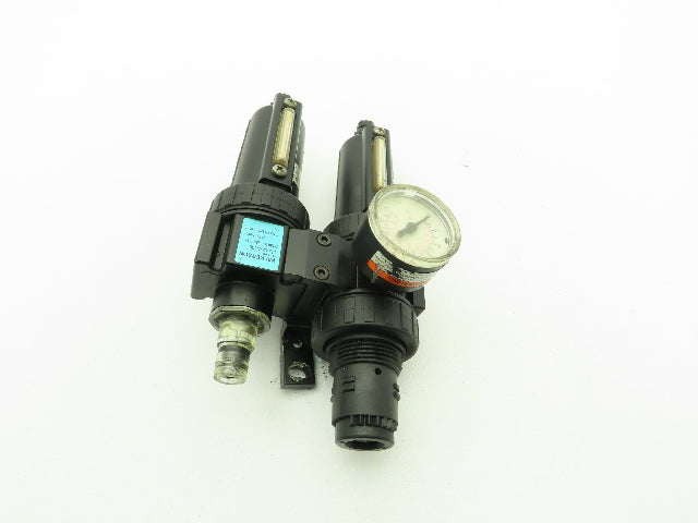 Wilkerson B12-03-FLS0 Pneumatic Filter Regulator w/Lubricator 3/8"NPT 250PSI