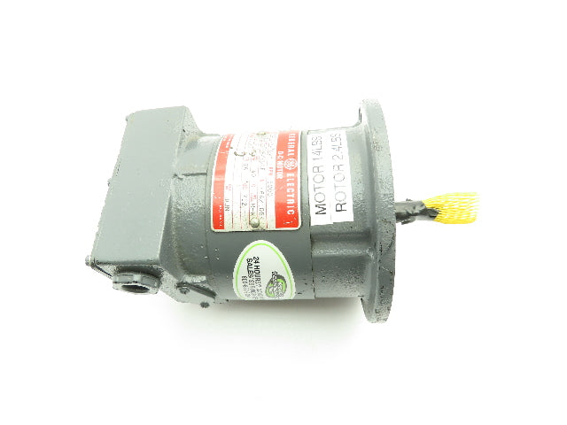 GE  5BC-26AC-385-B Electric DC Motor 1/10Hp 250V 5000 RPM 3/8" Shaft
