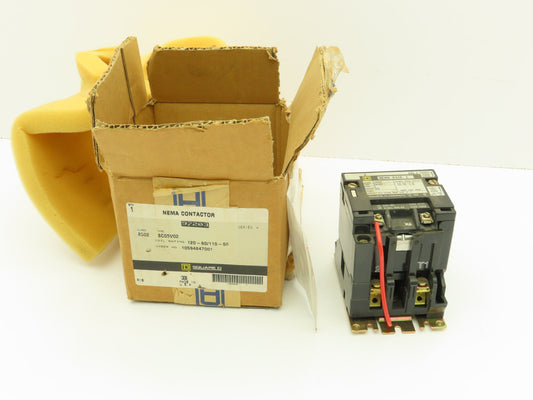 Square D Class 8502 Type SC05 Ser A Motor Starter 600V 1PH 2P 120V Coil NEMA 1