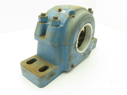 SKF SAF220 Split Pillow Block Bearing Housing 4-Bolt Base 3-13/16" LER Ring Seal