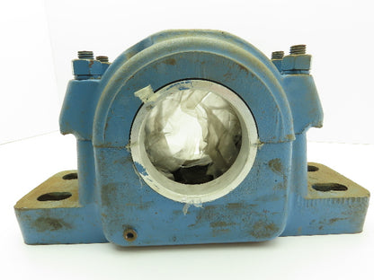 SKF SAF220 Split Pillow Block Bearing Housing 4-Bolt Base 3-13/16" LER Ring Seal