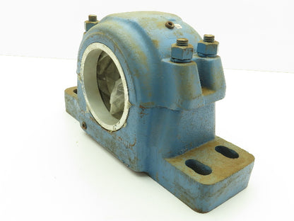 SKF SAF220 Split Pillow Block Bearing Housing 4-Bolt Base 3-13/16" LER Ring Seal