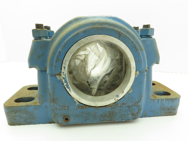 SKF SAF220 Split Pillow Block Bearing Housing 4-Bolt Base 3-13/16" LER Ring Seal