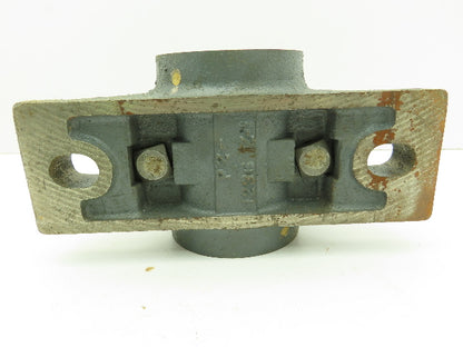 Link-Belt 21236Z Split Pillow Block Brnz Plain Sleeve Bearing 2-1/4" Bore 2-Bolt