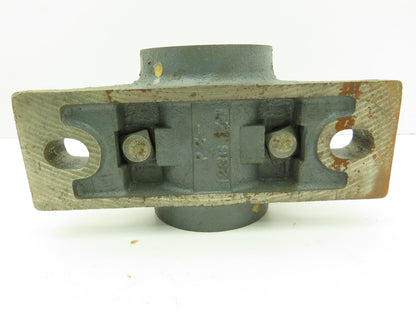Link-Belt 21236Z Split Pillow Block Brnz Plain Sleeve Bearing 2-1/4" Bore 2-Bolt