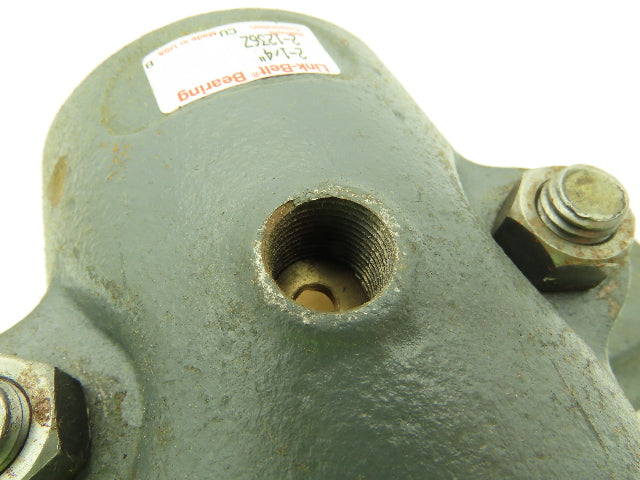 Link-Belt 21236Z Split Pillow Block Brnz Plain Sleeve Bearing 2-1/4" Bore 2-Bolt