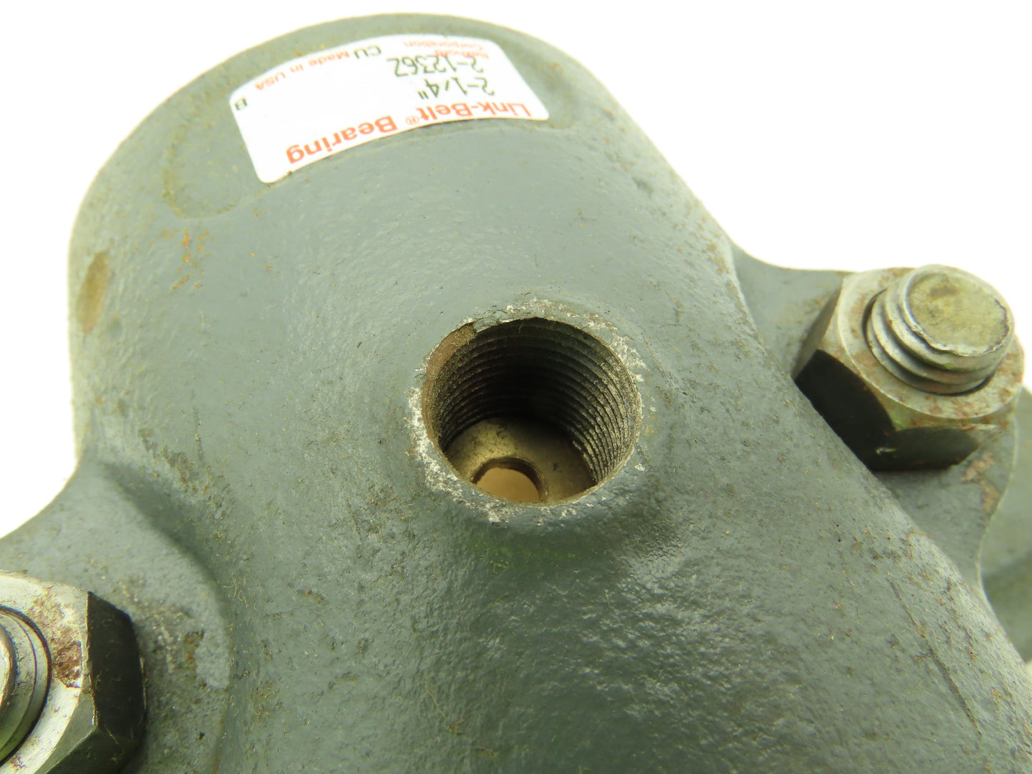 Link-Belt 21236Z Split Pillow Block Brnz Plain Sleeve Bearing 2-1/4" Bore 2-Bolt