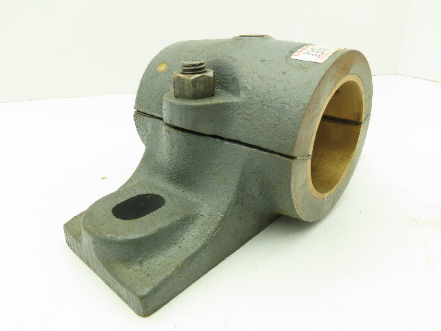 Link-Belt 21236Z Split Pillow Block Brnz Plain Sleeve Bearing 2-1/4" Bore 2-Bolt