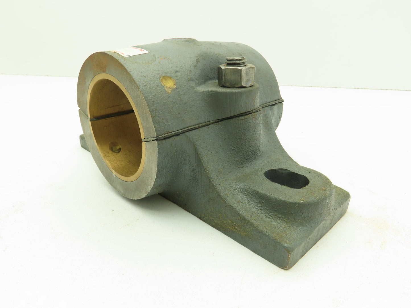 Link-Belt 21236Z Split Pillow Block Brnz Plain Sleeve Bearing 2-1/4" Bore 2-Bolt