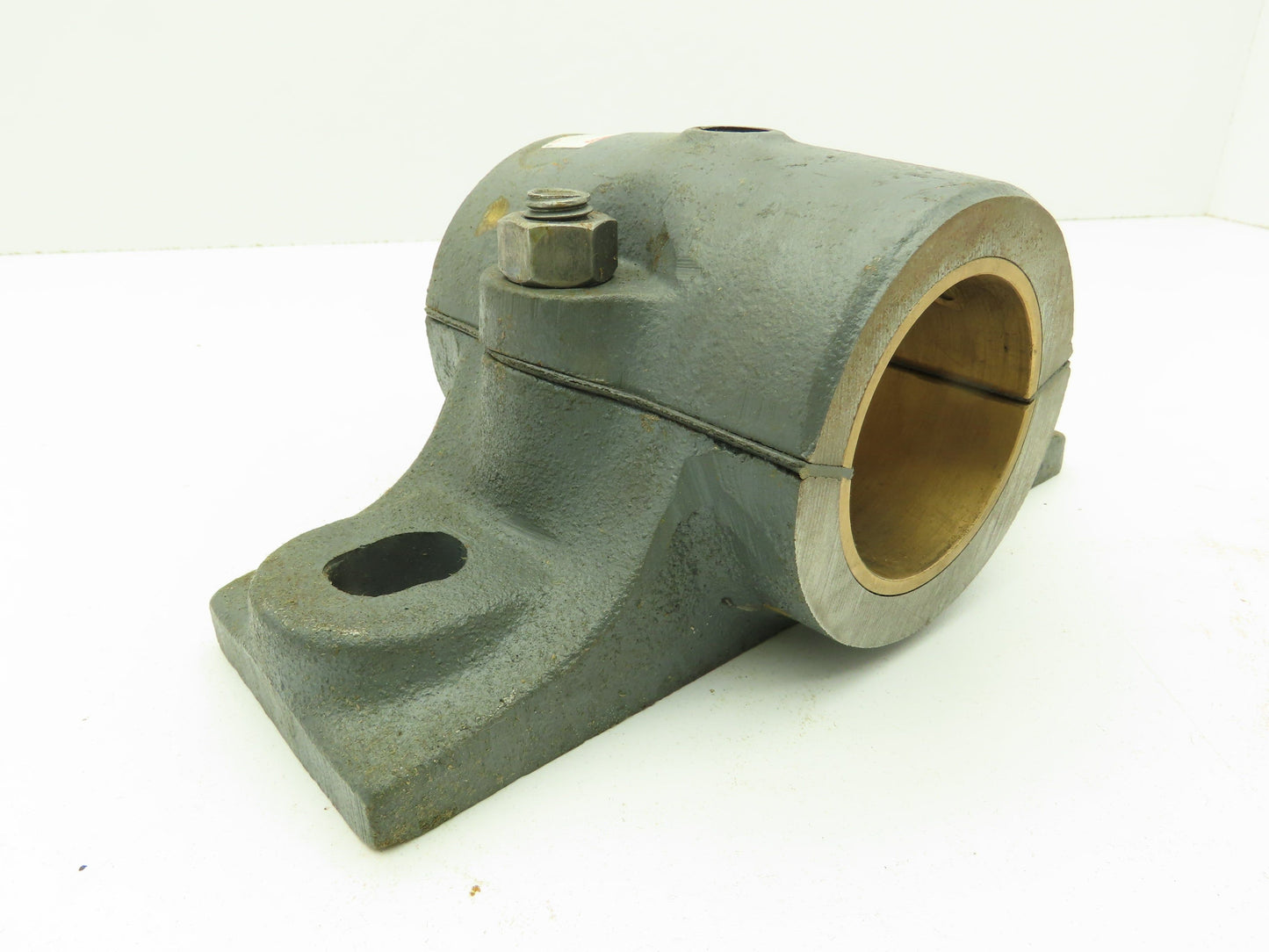 Link-Belt 21236Z Split Pillow Block Brnz Plain Sleeve Bearing 2-1/4" Bore 2-Bolt