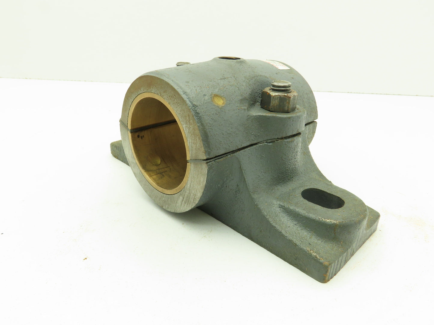Link-Belt 21236Z Split Pillow Block Brnz Plain Sleeve Bearing 2-1/4" Bore 2-Bolt
