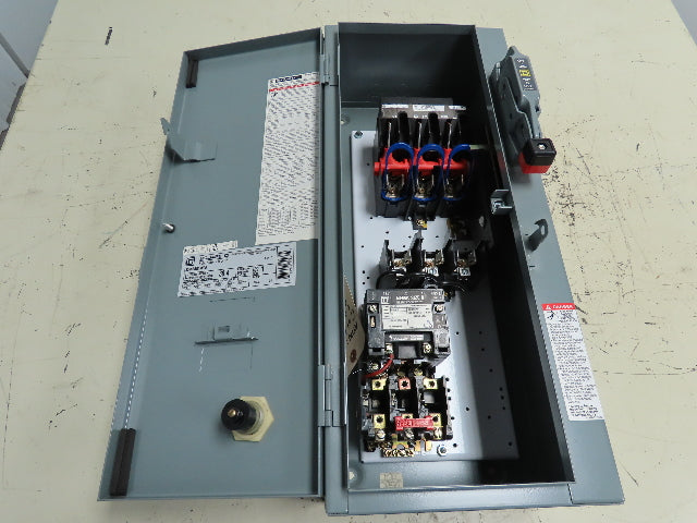 Square D 8538SBG13V06 Combination Starter Motor Control 30A 600V 3 Ph NEMA 0