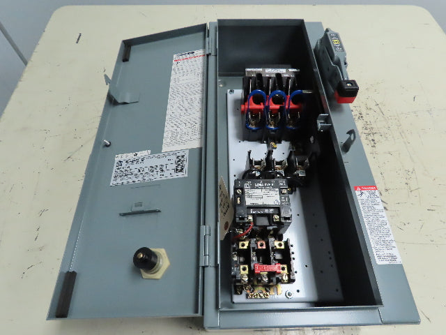 Square D 8538SBG13V06 Combination Starter Motor Control 30A 600V 3 Ph NEMA 0