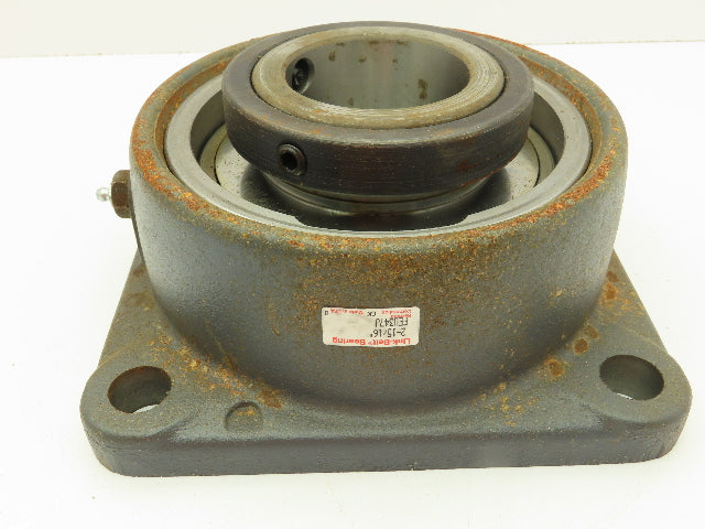 Link-Belt FEU347J  4-Bolt Sq Flange Block Ball Roller Bearing 2-15/16" Bore