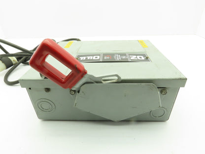 General Electric Non Fused Disconnect W/ Square D Control Transformer 0.075KVA