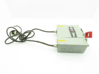 General Electric Non Fused Disconnect W/ Square D Control Transformer 0.075KVA