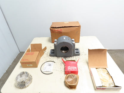 Link-Belt PELB6863FR  4-Bolt Split Pillow Block Roller Bearing 3-15/16" Bore