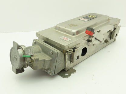 Square D HU362DSWC Safety Disconnect Switch 60 Amp 600V 3 Pole Crouse Hinds E1