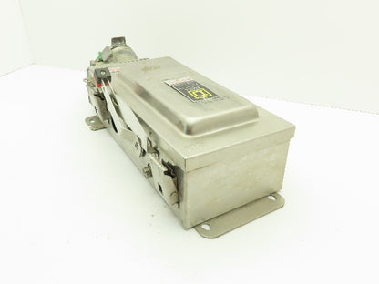 Square D HU362DSWC Safety Disconnect Switch 60 Amp 600V 3 Pole Crouse Hinds E1