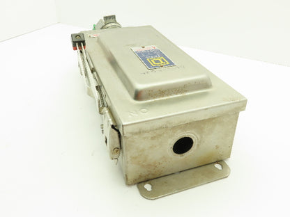 Square D HU361DSWC Safety Disconnect Switch 30 Amp 600V 3 Pole Crouse Hinds SS