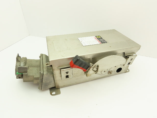 Square D HU362DSWC Safety Disconnect Switch 60 Amp 600V 3 Pole Crouse Hinds F07