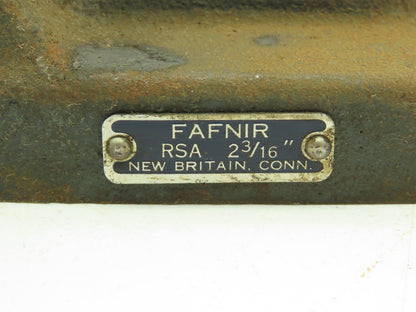Fafnir RSA2-3/16 Pillow Block Bearing Housing Only 3.78" ID 2-Bolt Base