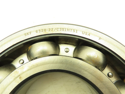 SKF 6320-2Z/C3S1HT51 Radial/Deep Groove Ball Bearing 100mm ID 215mm OD 47mm Wide