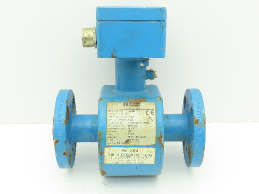 Siemens SITRANS FM MID 711/A Flowmeter Sensor  1" Flanged 150 PSI PTFE Lined