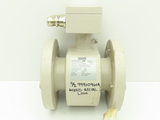 Siemens SITRANS FM MID 711/A Flowmeter Sensor Valve 3" Flanged 150# PTFE Lined